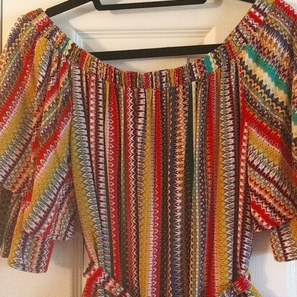 Anthropologie Uncle Frank Multicolor Striped Midi Dress - Picture 3 of 7